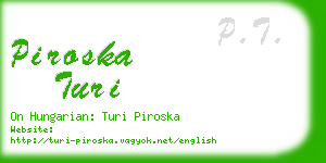 piroska turi business card